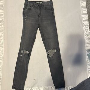 Topshop grey skinny jeans